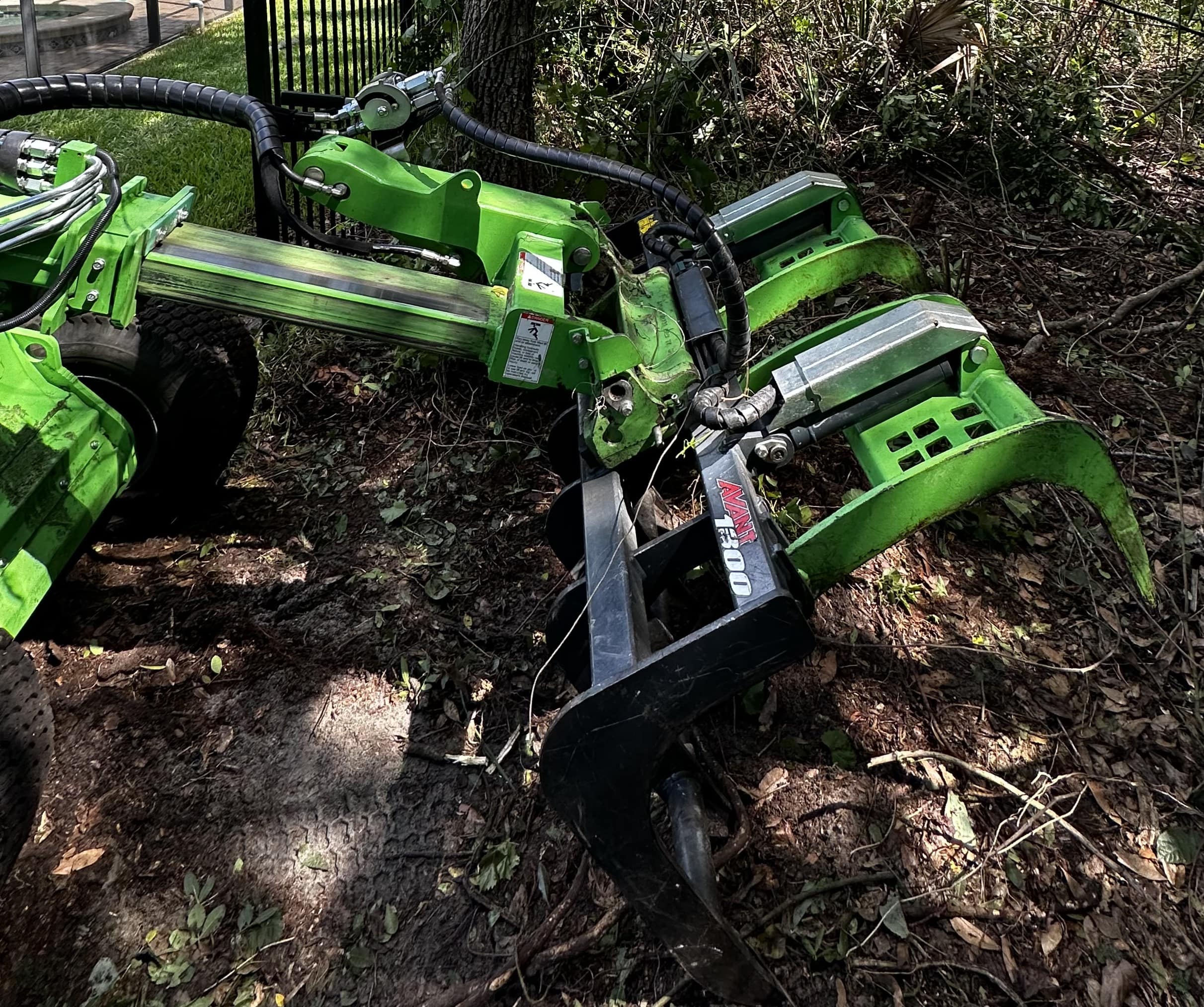 skid steer at work